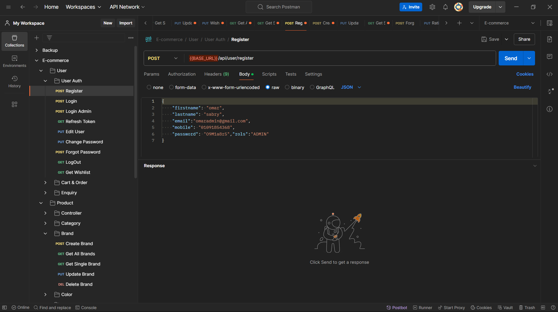 E-commerce BackEnd